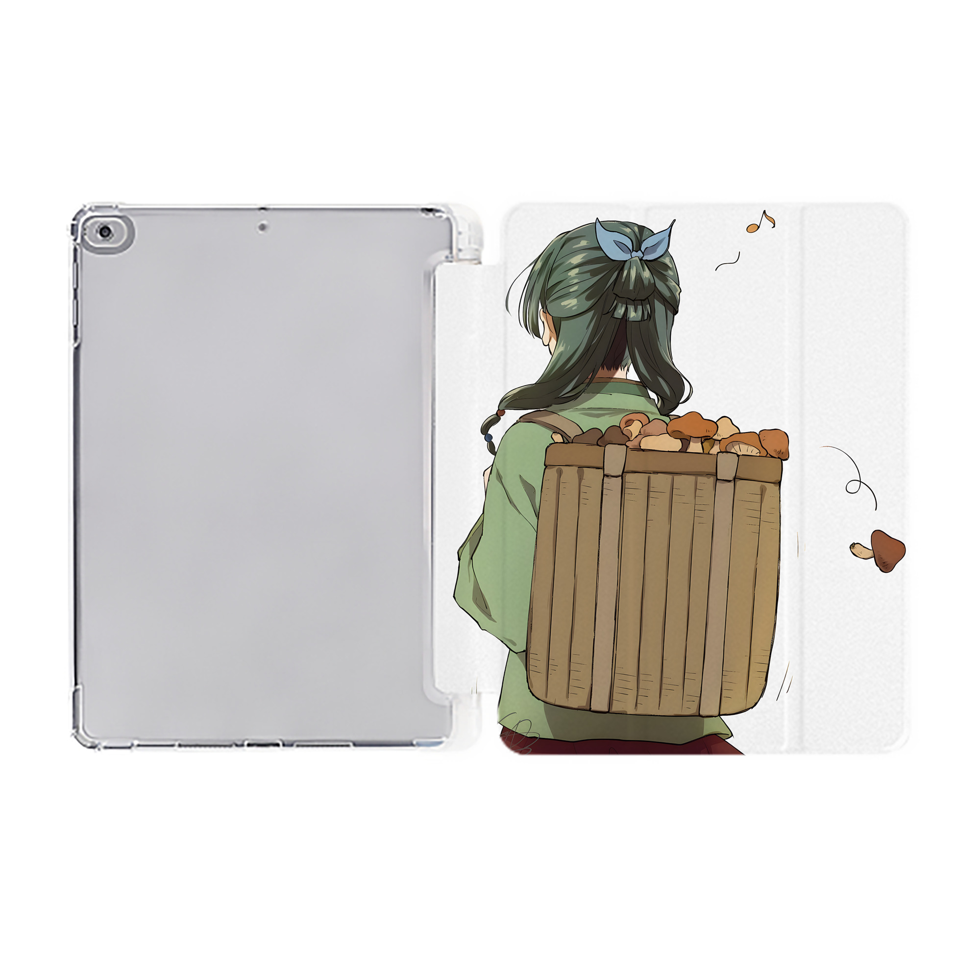 （画像用） 薬屋のひとりごと The Apothecary Diaries IPad ケース ペン収納付き 三つ折りスタンド PUレザー×シリコン 対応機種9.5/10.5/10.9インチ